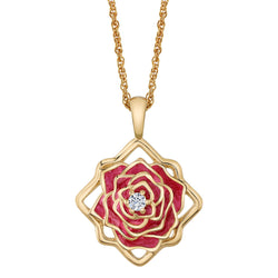 Disney X RockLove BEAUTY AND BEAST Belle Keepsake Necklace (ONLINE ORDER ONLY)