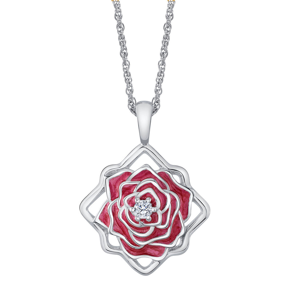 Disney X RockLove BEAUTY AND BEAST Belle Keepsake Necklace (ONLINE ORDER ONLY)