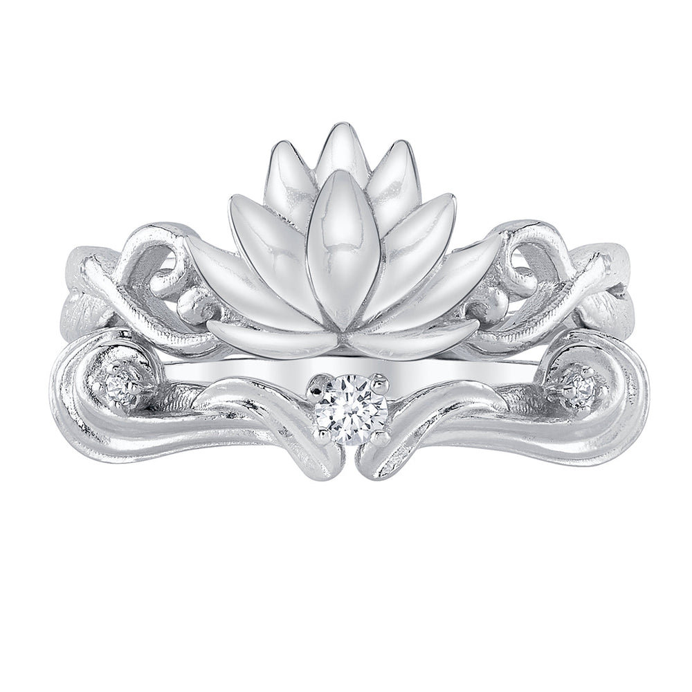 Disney X RockLove DISNEY ALADDIN Jasmine Lotus Stacker Rings (ONLINE ORDER ONLY)