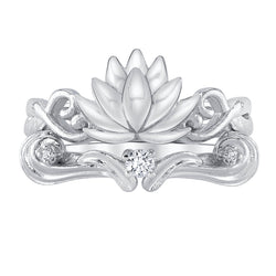 Disney X RockLove DISNEY ALADDIN Jasmine Lotus Stacker Rings (ONLINE ORDER ONLY)