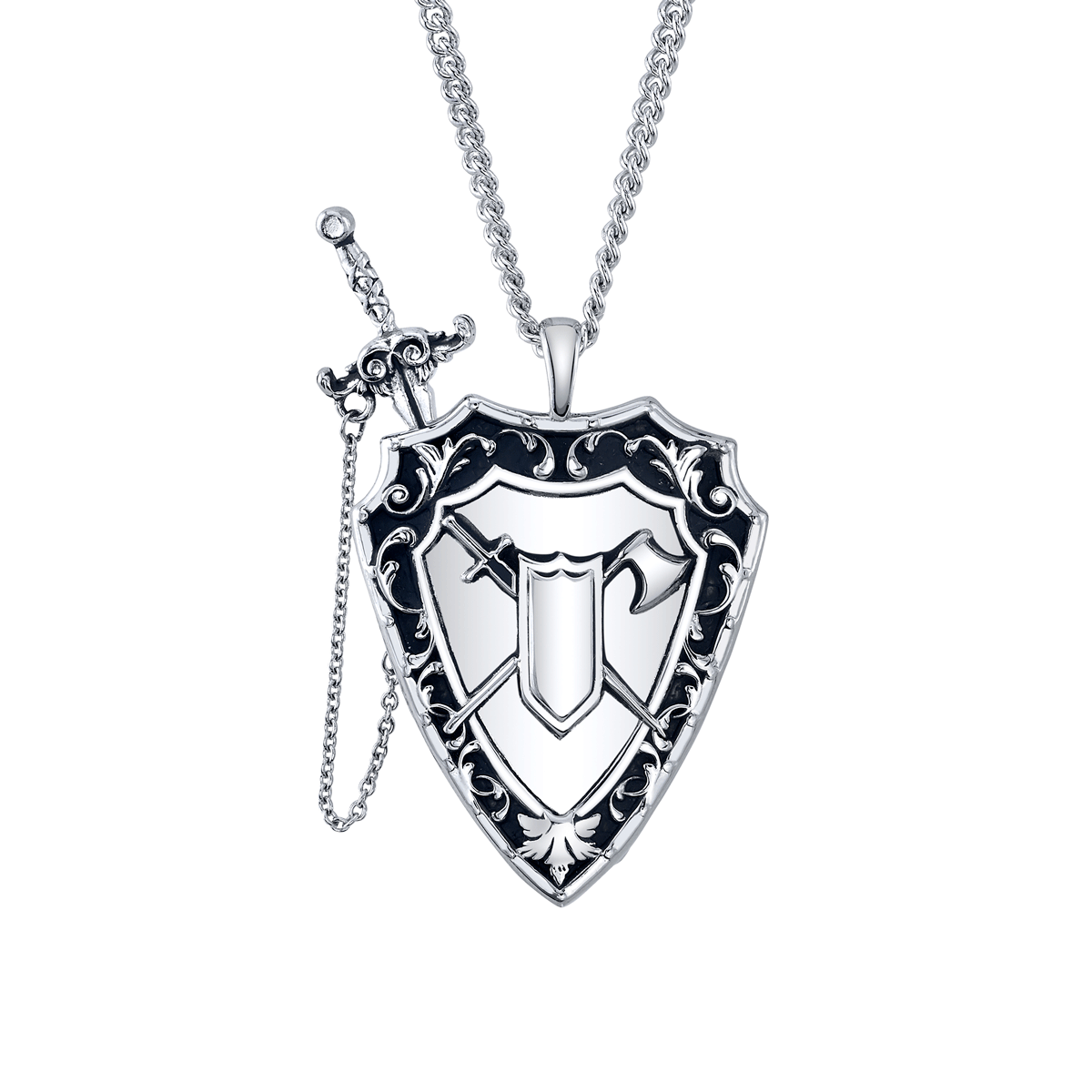 Dungeons and Dragons X RockLove Fighter Sword and Shield Necklace (ONLINE ORDER ONLY)