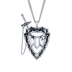 Dungeons and Dragons X RockLove Fighter Sword and Shield Necklace (ONLINE ORDER ONLY)