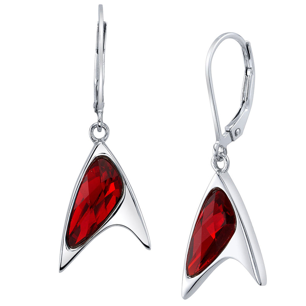 Star Trek X RockLove Red Crystal Delta Earrings (ONLINE ORDER ONLY)