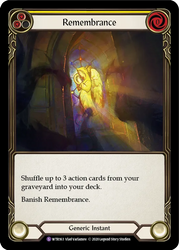 Remembrance [U-WTR163] (Welcome to Rathe Unlimited)  Unlimited Rainbow Foil - Anime Imports LLC