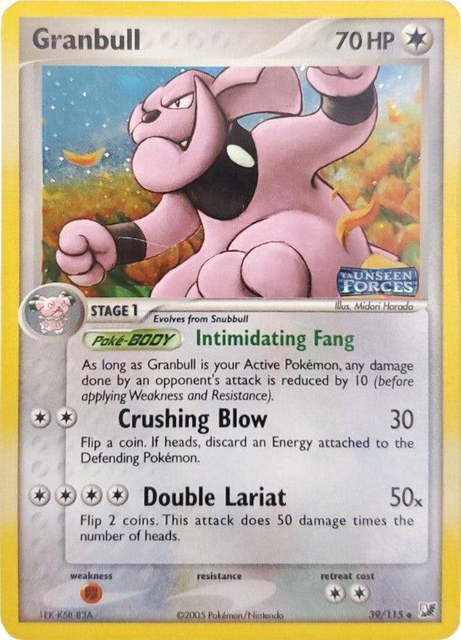 Granbull (39/115) (Stamped) [EX: Unseen Forces] (Online Only)