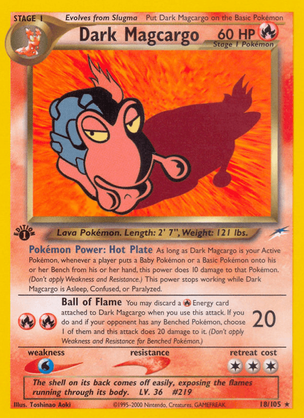 Dark Magcargo (18/105) [Neo Destiny 1st Edition] (Online Only)
