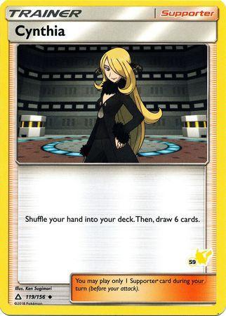Cynthia (119/156) (Pikachu Stamp #59) [Battle Academy 2020] (Online Only)