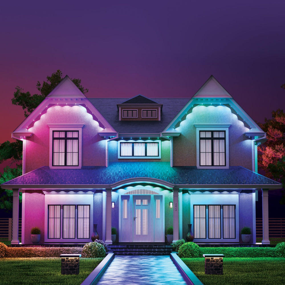 Smart Multicolor Permanent Outdoor Lights Expansion Pack with Cable Covers