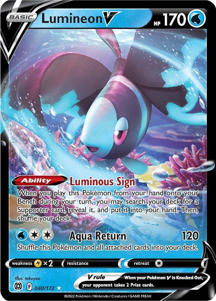 Lumineon V (040/172) [Sword & Shield: Brilliant Stars] (Online Only)