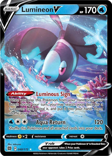 Lumineon V (040/172) [Sword & Shield: Brilliant Stars] (Online Only)