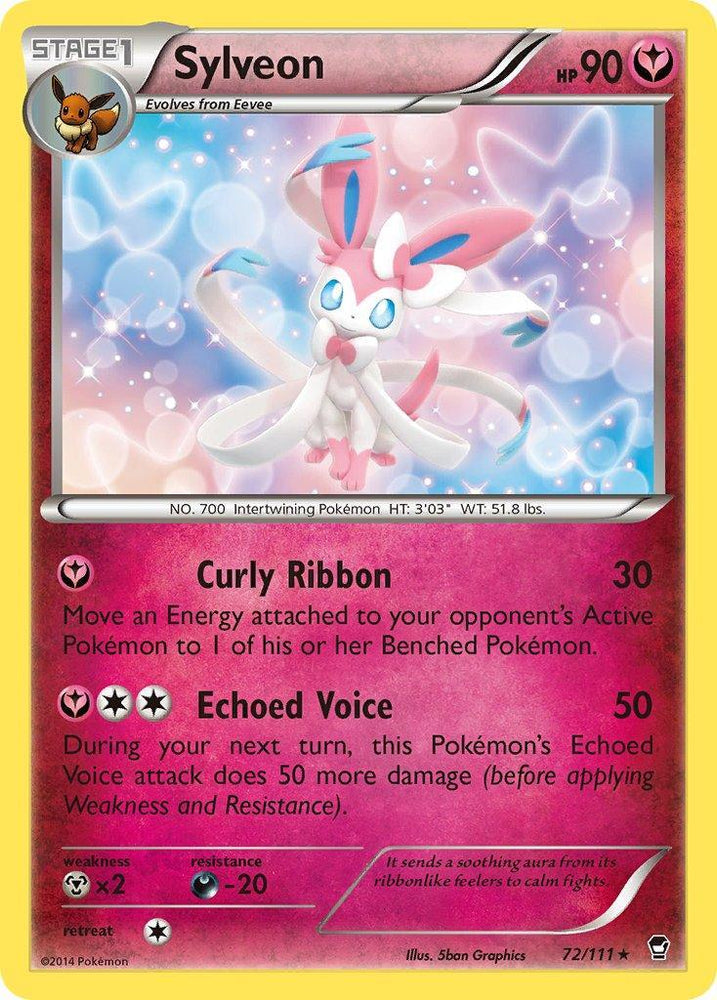 Sylveon (72/111) (Theme Deck Exclusive) [XY: Furious Fists] (Online Only)