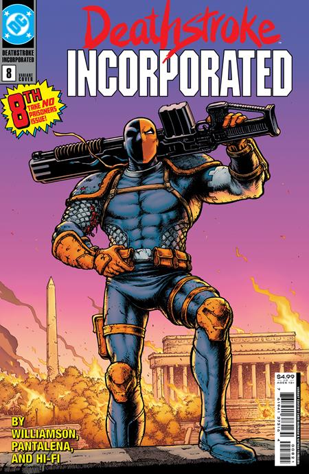 Deathstroke Inc #8 B Chris Burnham Card Stock Deathstroke The Terminator 1 Homage Variant (Shadow War) (04/26/2022) Dc (ONLINE ORDER ONLY)