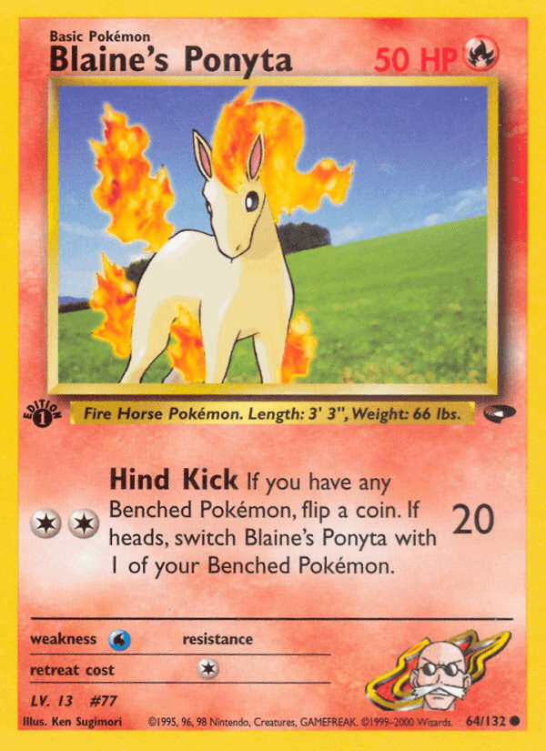 Blaine's Ponyta (64/132) [Gym Challenge 1st Edition] (Online Only)