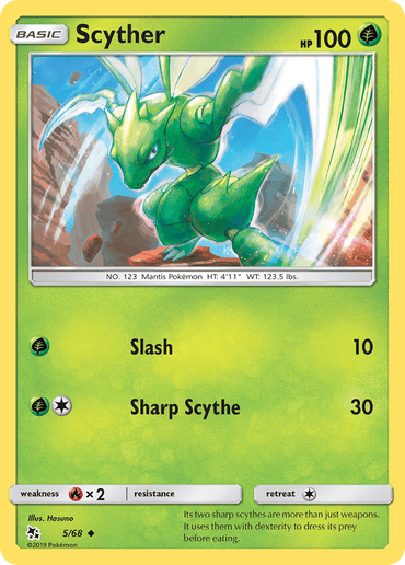 Scyther (5/68) [Sun & Moon: Hidden Fates] (Online Only)