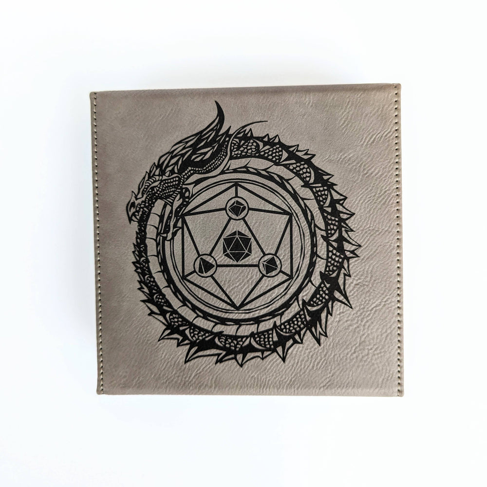 Dragon Circle  - D&D - Vegan Leather Dice Box (ONLINE ORDER ONLY)