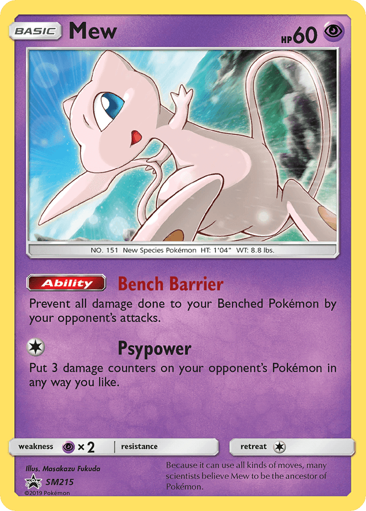 Mew (SM215) [Sun & Moon: Black Star Promos] (Online Only)