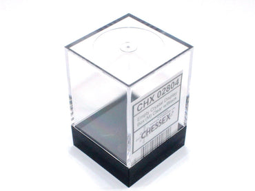Empty Crystal Display Box (M) Clear w/Black Lid {2.25"x 1.75"x 1.75"} (57.2 mm x 44.5 mm x 44.5 mm) Used for 12mm d6 Dice Block™ (Online Only)