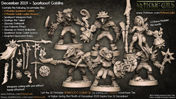 3D Printed Artisan Guild Modular Sparksoot Goblin Sparksoot Goblin Set 28mm 32mm (Online Only)
