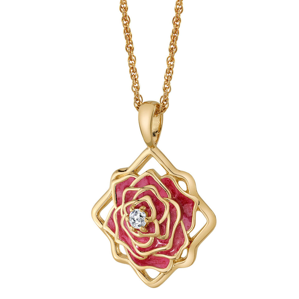 Disney X RockLove BEAUTY AND BEAST Belle Keepsake Necklace (ONLINE ORDER ONLY)