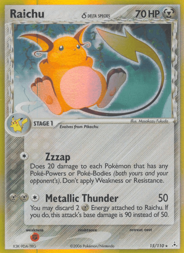 Raichu (15/110) (Delta Species) [EX: Holon Phantoms] (Online Only)