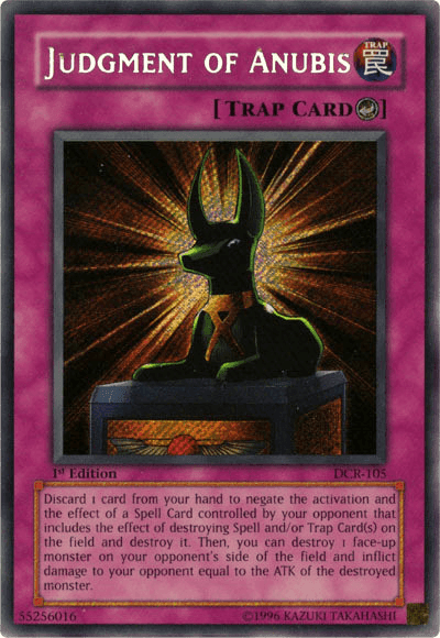 Judgment of Anubis [DCR-105] Secret Rare (ONLINE ORDER ONLY)