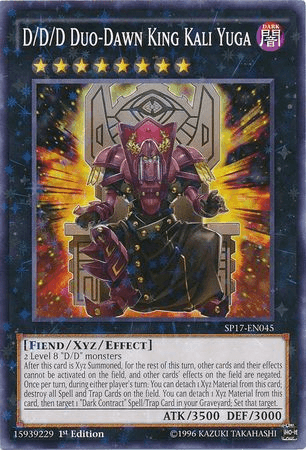D/D/D Duo-Dawn King Kali Yuga [SP17-EN045] Starfoil Rare (ONLINE ORDER ONLY)
