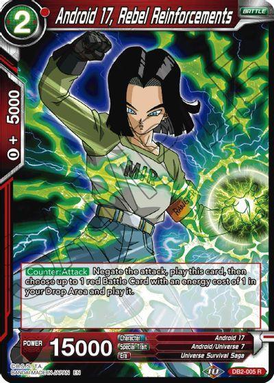 Android 17, Rebel Reinforcements (Reprint) (DB2-005) [Battle Evolution Booster] (ONLINE ORDER ONLY)