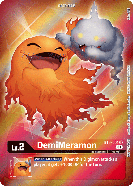 DemiMeramon [BT6-001] (Alternative Art - Box Topper) [Double Diamond] (ONLINE ORDER ONLY)