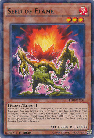 Seed of Flame [BP03-EN052] Shatterfoil Rare (ONLINE ORDER ONLY)