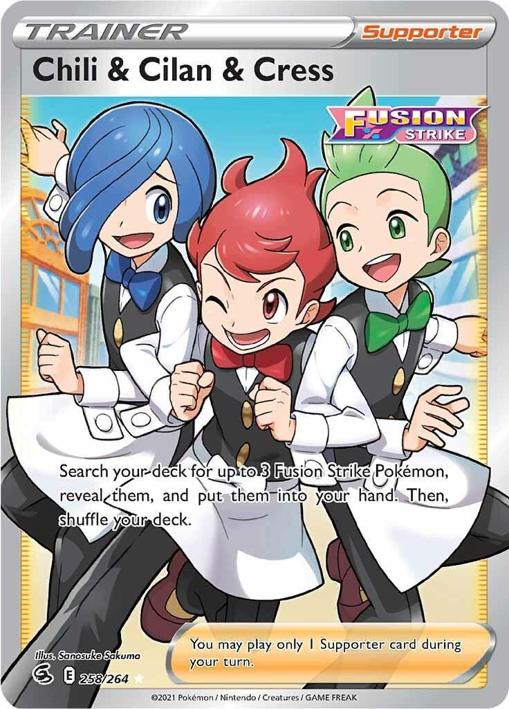 Chili & Cilan & Cress (258/264) [Sword & Shield: Fusion Strike] (Online Only)