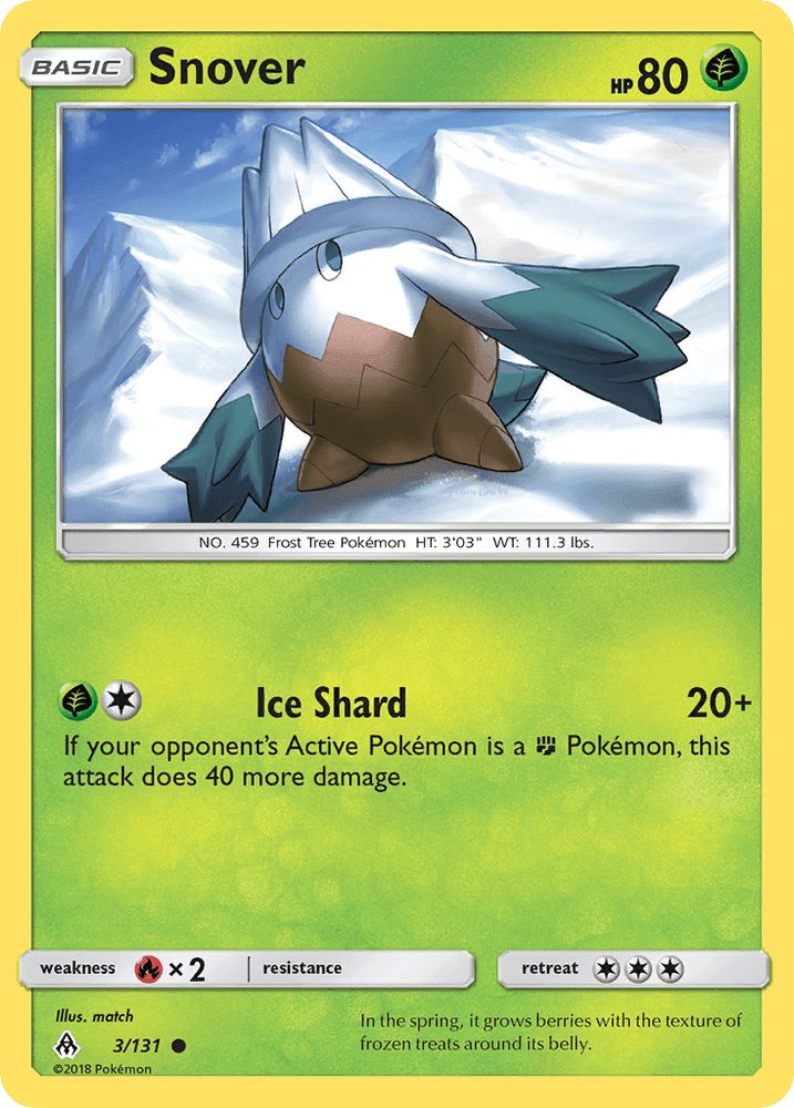 Snover (3/131) [Sun & Moon: Forbidden Light] (Online Only)