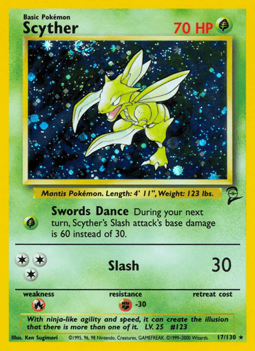 Scyther (17/130) [Base Set 2] (Online Only)