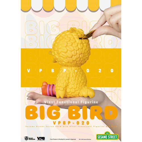 Beast Kingdom x Sesame Street Series Big Bird Palm Size Vinyl Functional Piggy Bank (ONLINE ORDER ONLY)