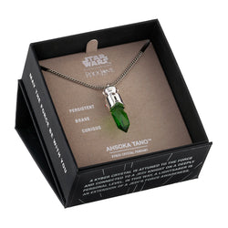 Star Wars X RockLove Padawan Ahsoka Tano Green Kyber Crystal Necklace (ONLINE ORDER ONLY)