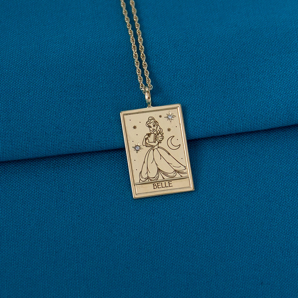 Disney X RockLove BEAUTY AND THE BEAST Belle Tablet Necklace (ONLINE ORDER ONLY)