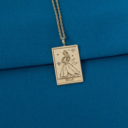 Disney X RockLove BEAUTY AND THE BEAST Belle Tablet Necklace (ONLINE ORDER ONLY)