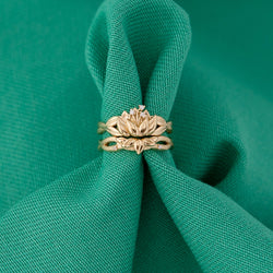 Disney X RockLove DISNEY THE PRINCESS AND THE FROG Tiana Water Lily Stacker Rings (ONLINE ORDER ONLY)