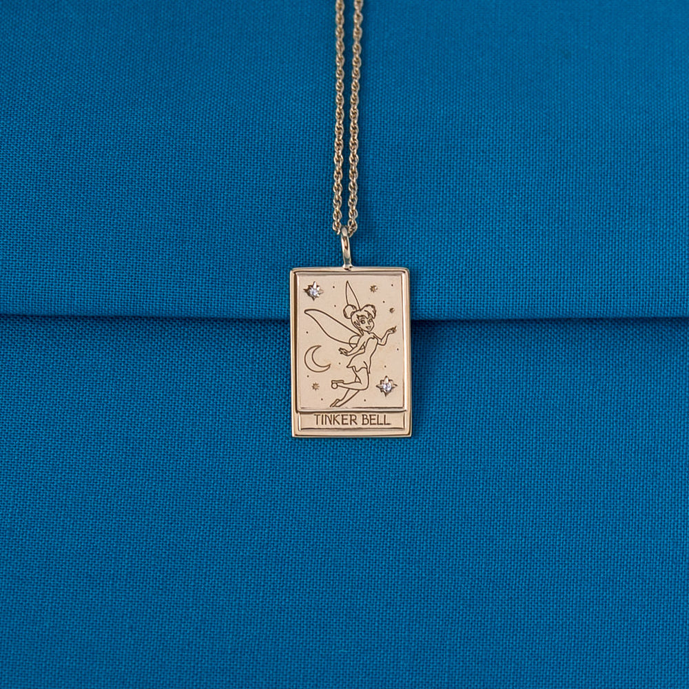 Disney X RockLove PETER PAN Tinker Bell Tablet Necklace (ONLINE ORDER ONLY)