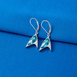 Star Trek X RockLove Blue Crystal Delta Earrings (ONLINE ORDER ONLY)