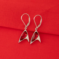 Star Trek X RockLove Red Crystal Delta Earrings (ONLINE ORDER ONLY)