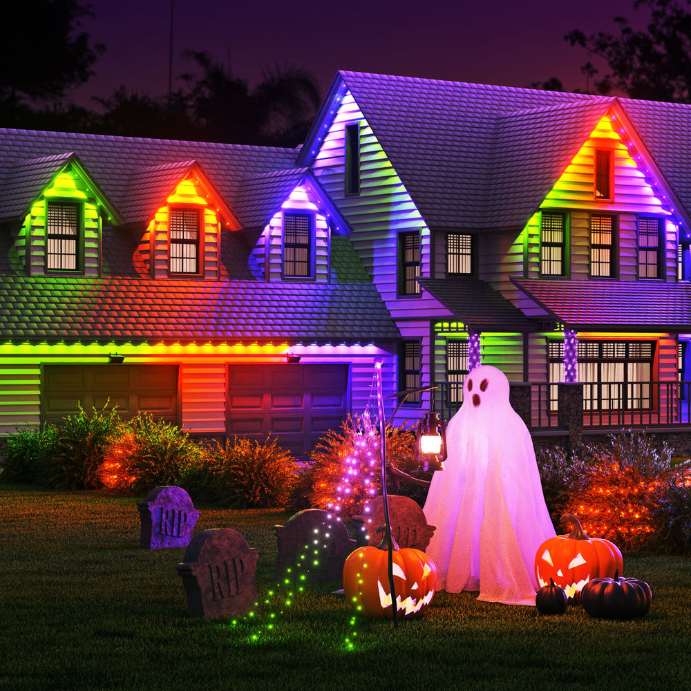 Smart Multicolor Permanent Outdoor Lights Expansion Pack with Cable Covers