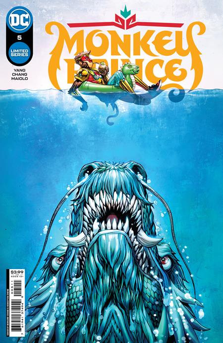 Monkey Prince #5 (Of 12) A Bernard Chang Gene Luen Yang Jaws Poster Homage (06/07/2022) Dc (ONLINE ORDER ONLY)