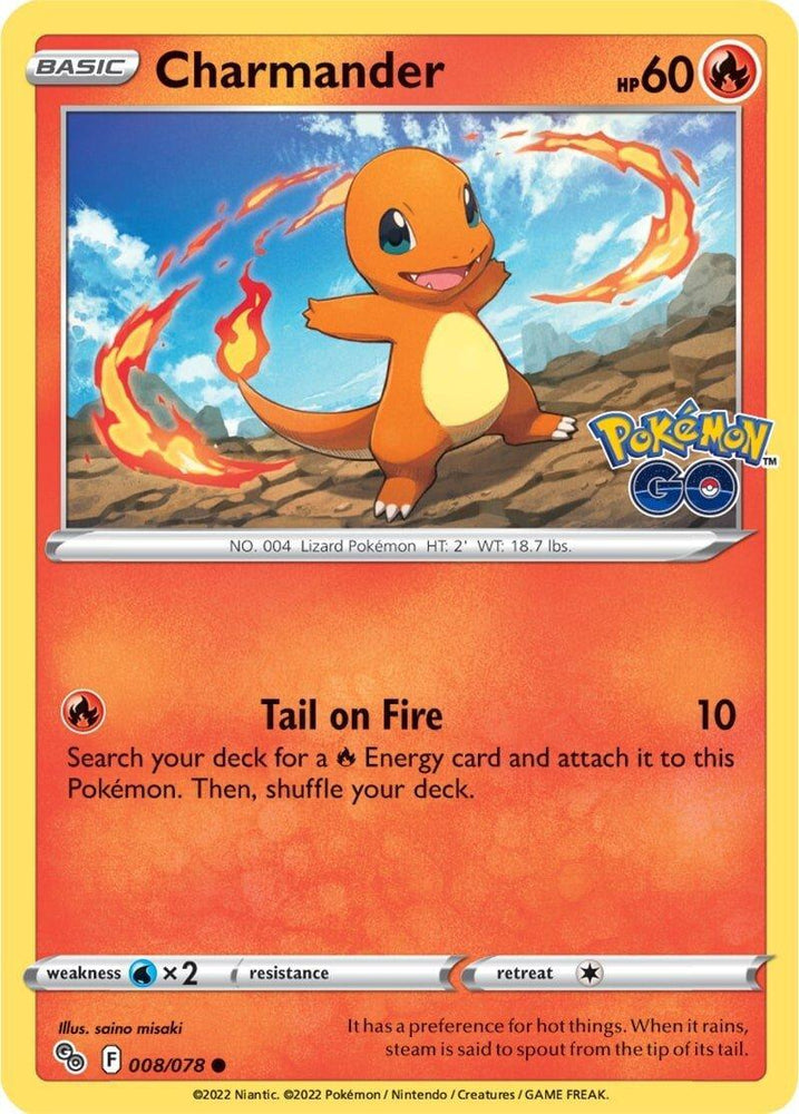 Charmander (008/078) [Pokémon GO] (Online Only)