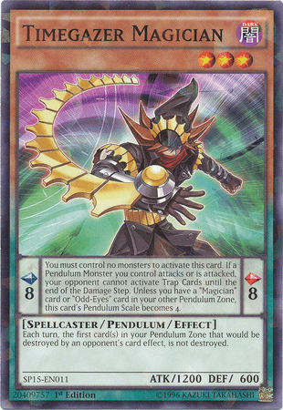 Timegazer Magician [SP15-EN011] Shatterfoil Rare (ONLINE ORDER ONLY)