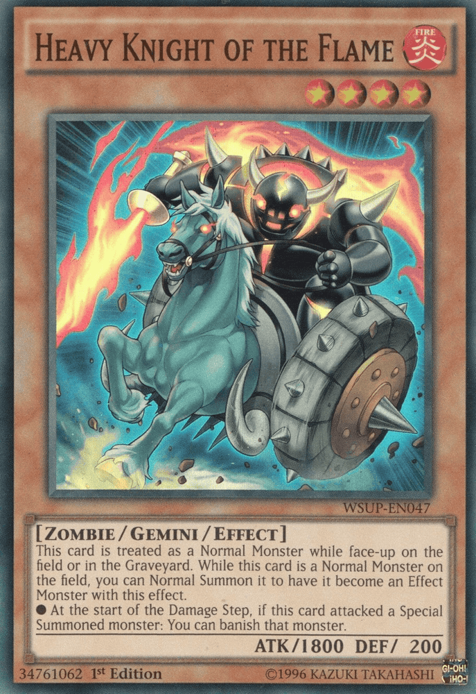 Heavy Knight of the Flame [WSUP-EN047] Super Rare (ONLINE ORDER ONLY)