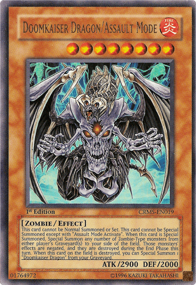Doomkaiser Dragon/Assault Mode [CRMS-EN019] Ultra Rare (ONLINE ORDER ONLY)