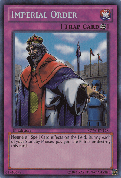 Imperial Order [LCYW-EN178] Secret Rare (ONLINE ORDER ONLY)