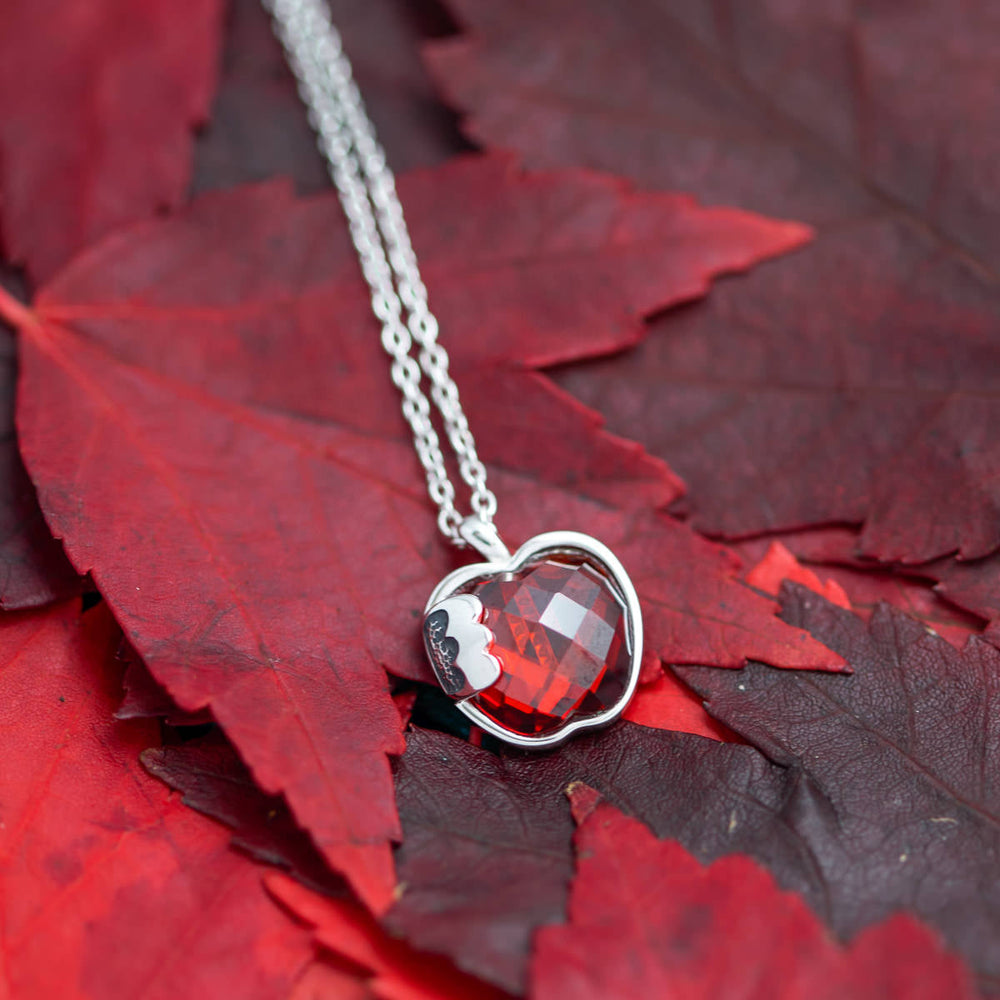 Disney X RockLove SNOW WHITE Crystal Take a Bite Apple Necklace (ONLINE ORDER ONLY)