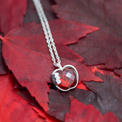 Disney X RockLove SNOW WHITE Crystal Take a Bite Apple Necklace (ONLINE ORDER ONLY)