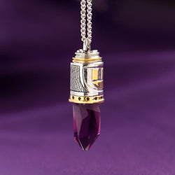 Star Wars X RockLove Mace Windu Kyber Crystal Necklace (ONLINE ORDER ONLY)